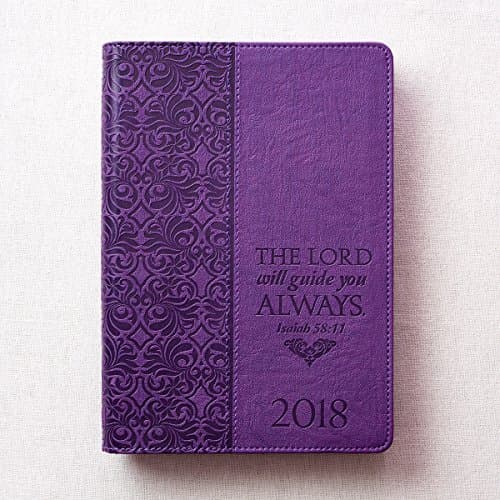 Dayspring 2018 diary PURPLE EXECUTIVE PLANNER WITH ZIPPER