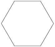 Clear Acrylic Plexiglass Hexagon - Six-Sided Tray, Diameter 40" - 3/16" Thick