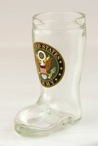 Army Mini Boot Shot Glass Set of 2