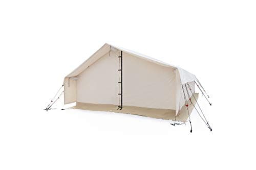 White Duck Outdoors Complete Canvas Wall Tent with Aluminum Frame and PVC Floor for Elk Hunting, Outfitter and Camping