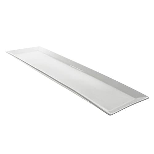 10 Strawberry StreetWhittier 20" x 6" Rectangular Platter, Set of 2, White