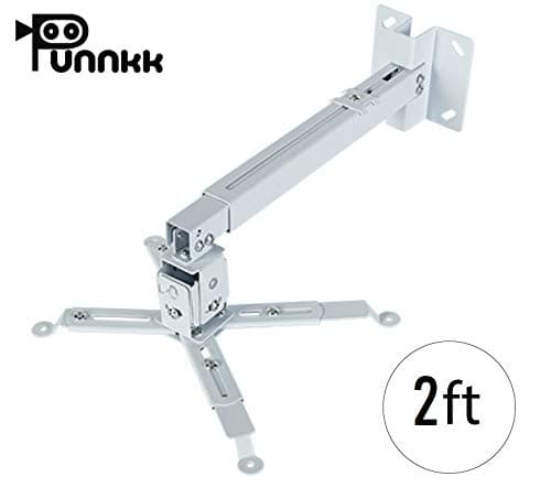 Punnkk Projector Ceiling Wall Mount Projector Stand-Iron Material-(25 * 40) Adjustable Size (2Ft)