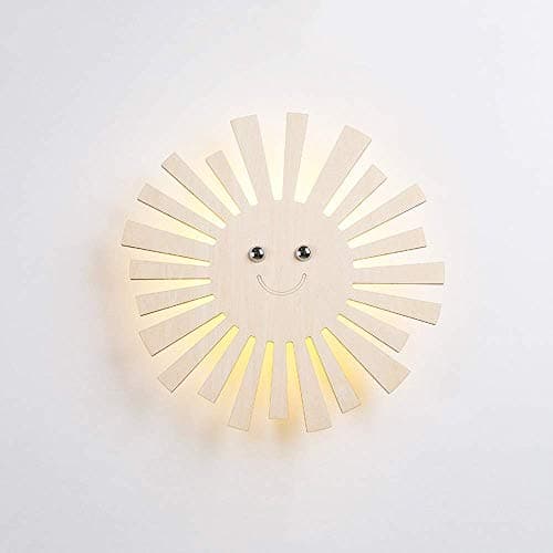 Firsthgus Wall Light Wrought Iron Modern LED Sconce White Sun Flower Wall Lamp Bedroom Bedside Lamp Cafe Restaurant Decoration Lamp (Color : A, Size : 1 Pack) [Energy Class A+++]