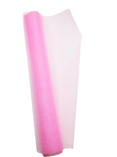 48CM Width X 4.5M Length Wedding Tulle Bolt Party Supplies，Set of 5 pcs, Pink