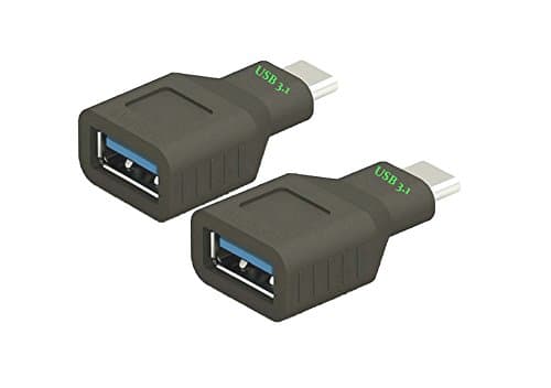 iMagBond® 2Pack Hi-speed USB 3.1 Type C Male to Standard Type A USB 3.0 Female Adapter Connector converter for new Apple MacBook 2015, Nokia N1, Tablet, Mobile Phone and Other Devices (2Packs)