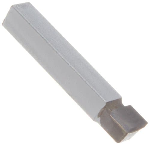 American Carbide Tool Carbide-Tipped Square Nose Utility Tool Bit, Neutral, Micrograin Grade, 0.375" Square Shank, C 6 Size