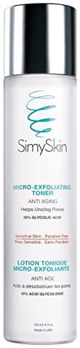 SimySkin Micro-Exfoliating Toner Anti-aging for Her/Him Unclogs pores and deep cleanses blemish-prone skin