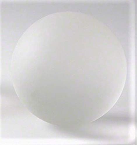 Solid Crystal 4" Dia Frosted Sphere | Decorative Ball Opaque Glass Centerpiece