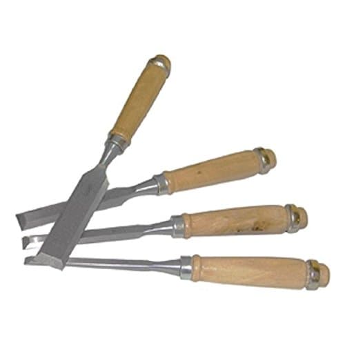 McDrill Chisel Set with Wooden Handle McDrill 4tlg. Width: 6 mm, 12 mm, 18 mm, 24 mm