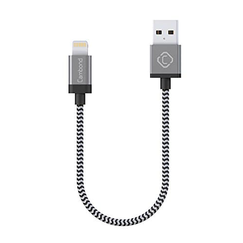 iPhone 8 Charger, MFI Apple Certified Lightning Cable Cambond Element Series 8 pin USB Sync Charger iPhone Cord 7 7 Plus 6 6s 5 5s 5c ( Metal Grey / 1ft )