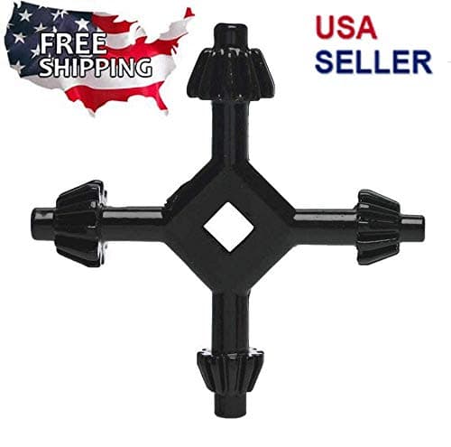 4 Way Drill Press Chuck Key Size 3/8" & 1/2" Chucks Hand Universal Combination