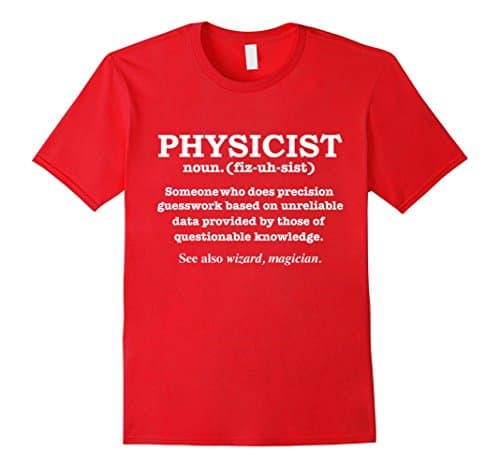 Men's Physicist Definition Wizard Scientist Physics T-shirt Small Red