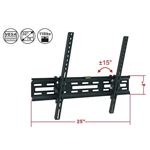 216MT 600 x 400 Cold Rolled Plated TV Mount Bracket for 32"-65" TV Display