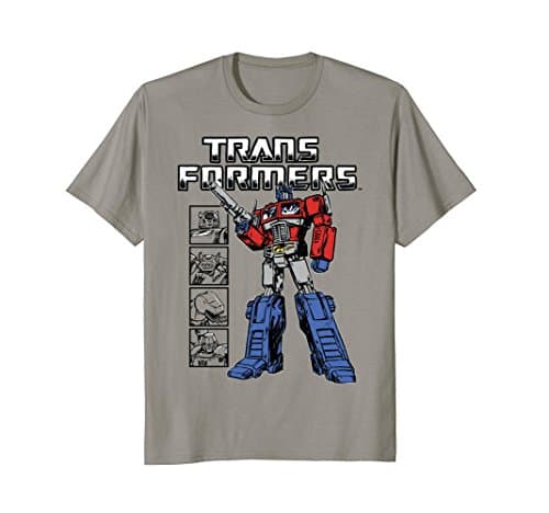 Transformers Framed Robots With Optimus Prime T-Shirt