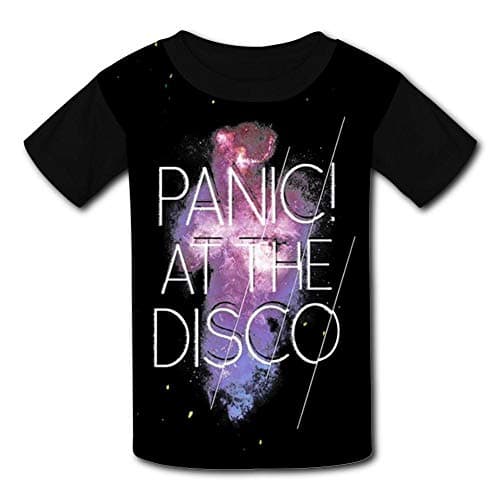 QUANSHI23 Youth 3D Pattern Printed Panic at The Disco Short Sleeve T-Shirts Kids Casual Graphics Tees