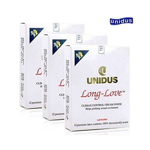 Long Love Climax Control (Plain) Condoms by UNIDUS - 36pcs