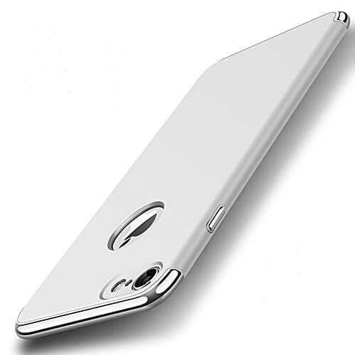 iPhone 7 Case Back Cover Ultra Slim Scratch-Resistant Shockproof Reinforced Hard Bumper Electroplate Frame -- ( Silver )