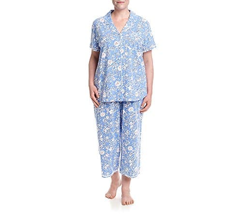 KN Karen Neuburger Plus Size Printed Pajama Set 2X