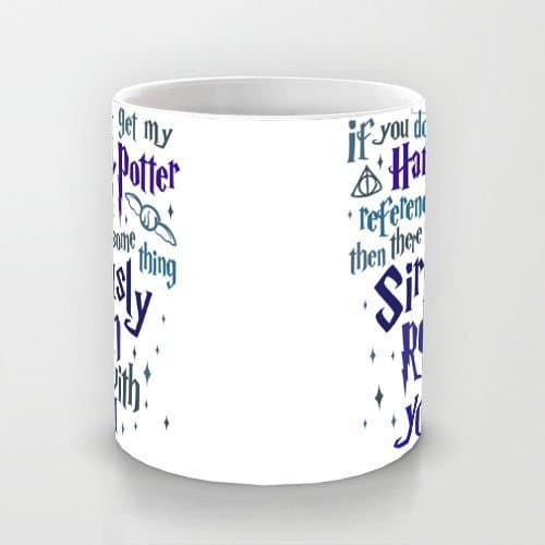 Beautiful White 11 oz Classic White Ceramic Mugs Cutom Design with Harry Potter References Coffee Mugs/Tea Mugs/Drink Cups - Dishwasher and Microwave Safe