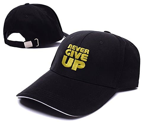 JIUWEI John Cena Never Give UP Logo Adjustable Baseball Caps Unisex Snapback Embroidery Hats
