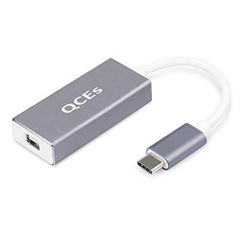 USB C to Mini DisplayPort Adapter, QCEs USB Type C to Mini DP Cable Adapter 4K 60Hz Thunderbolt 3 Compatible with MacBook Pro/Air 2018 iMac, Samsung Galaxy S10 S9 S8 Plus, Surface Book2, Dell XPS