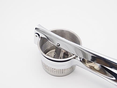 SLMT Potato Mashers Stainless Steel Mash , Fruit Interchangeable Discs&amp; Soft Grip Handles ,3 Change Mesh