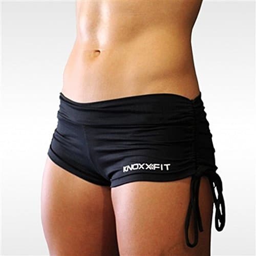 KNOXXFIT Women's String Shorts S Black