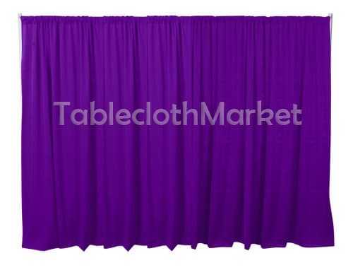 Polyester Backdrop 8 Ft Drape Background Pipe Display Curtain 96 x 60 Purple