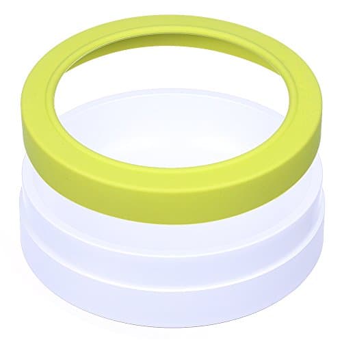 HAON Innovative Feeder Quantity Control Antibacterial Deodorazation Material Used Anti-Spill Dog Cat Bowl 17 Ounces (Green)