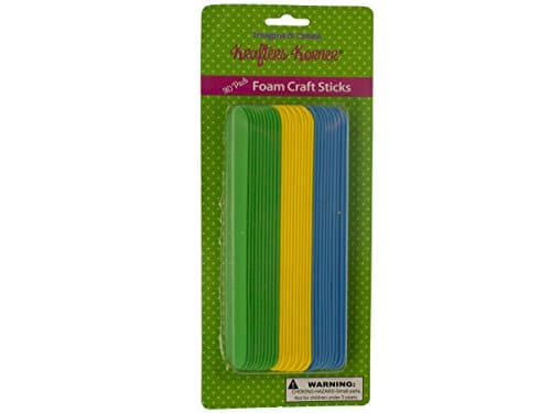 Foam Craft Sticks Set - Pack of 96