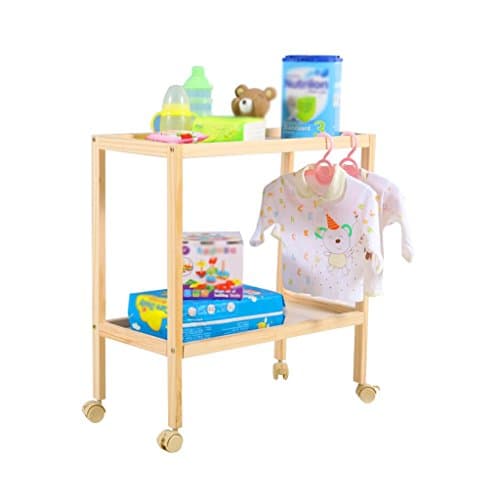 Solid Wood Simple Baby Sort Out Shower Stand Nursing Desk Touch Table Baby Changing Table Trolley Multifunctional Shelf Diaper Table 10 Kg Load