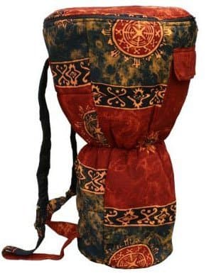 Red Celestial Djembe Bag, L: 20" x 12"