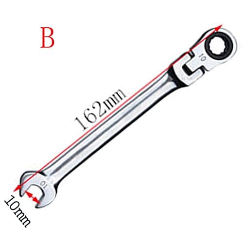 6-11mm Open-ring Spanners Ratcheting Combination Hand Tool Wrench Kit SOMESUN Repairing Home Garden (10MM)