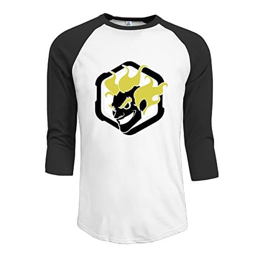 Men's Overwatch Junkrat Spray Vector Pattern 3 Quarter Sleeve