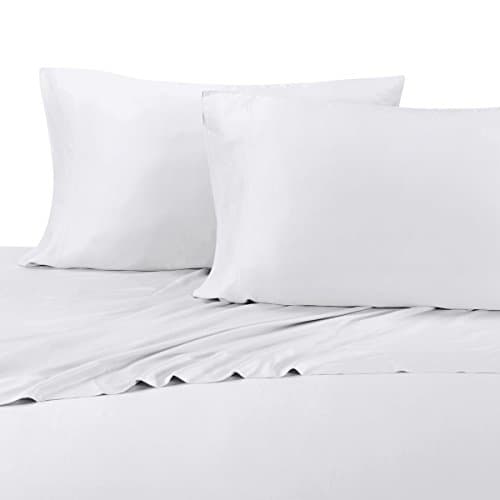 TENCEL EUCALYPTUS ABRIPEDIC SOFT & COOL SHEETS Luxurious & Breathable made from Sustainable 100% Tencel Fiber from Eucalyptus Trees, fits up to 18" deep Mattress (White, King)