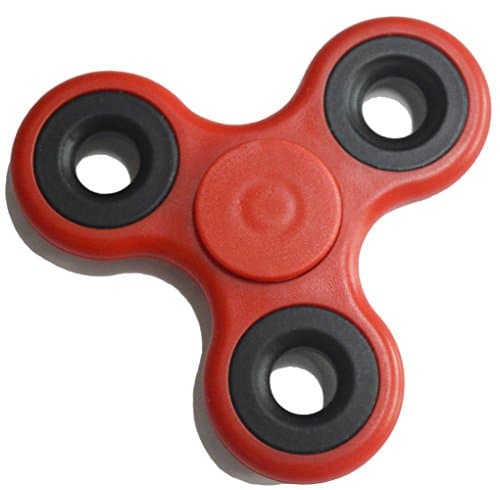 LEShop Fidget Spinner, Tri-Spinner, Hand Spinner Useful for ADHD, ADD, Autism, Boredom Spins for up to 3 Minutes, Red