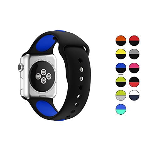 Apple Watch Band, Enow Adjustable Comfortable Replacement Soft Silicone Wristbands for Apple Watch 2015 &amp; 2016 All Models