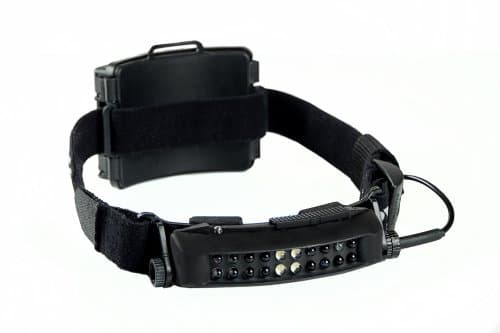 FoxFury 420-322 Command 20 Stealth Tac IR Gen II/III LED Non Reflective Helmet Light with Elastic Strap, 850nm Wave Length