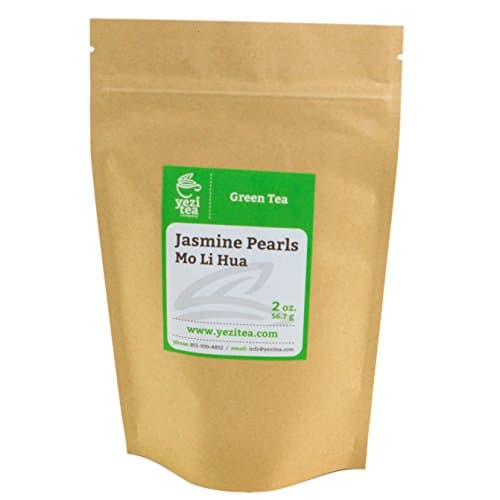 Yezi Tea Jasmine Pearls Loose Leaf Green Tea (2OZ / 57g)