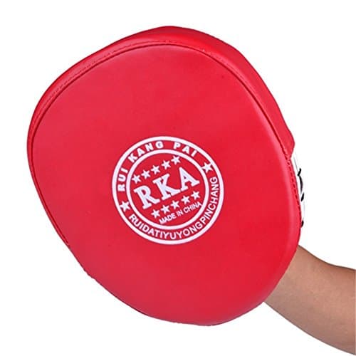 Adeeing 1 Pcs Martial Arts Free Combat Boxing Training Target Focus Punch Pad Sandbags MMA Kick Boxing Karate Muay Punching Bag Lightweight Boxing Red