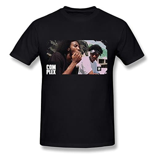 Next Style Men's Joey Badass Com Plex Custom Retro Black T-Shirts