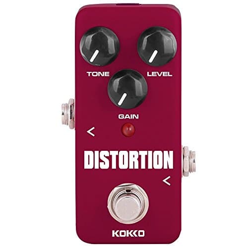 Distortion Guitar Pedal, Mini Effect Processor Fully Analog Circuit Universal for Guitar and Bass, Exclude Power Adapter