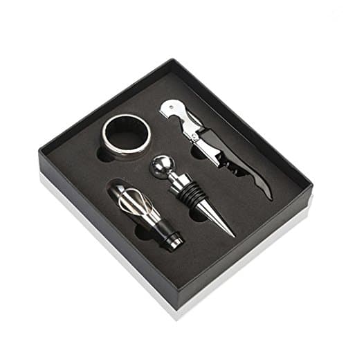 Hippocampus Knife Wine Opener Kit Wine Tools Gift Box 5 Set Corkscrew Opener With Foil Cutter Professional Open Beer Bottles by Waiters Sommelier and Bartenders Around the World