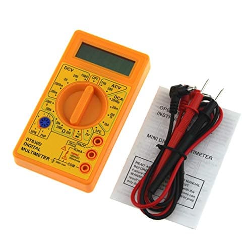 Digital Multimeter,DT-830D Mini Pocket Digital Multimeter 1999 Counts AC/DC Volt Amp Ohm Diode hFE Continuity Tester Ammeter Voltmeter Ohmmeter