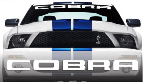 Ford Mustang Cobra II Windshield Decals 4" X 40"