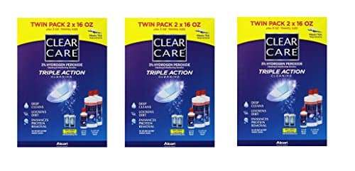 Clear Care Cleaning &amp; Disinfecting Solution (2 X 16fl Oz Packs) (3 Twin Pack)