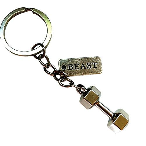 Dumbbell and Beast Keychain (Big Dumbbell)