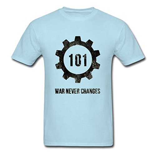 Fall Out War Never Changes Bangie Crazy Sales Men's T Shirt Sky blue Medium