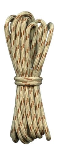 Hiking Boot Laces- Cream with Brown flecks - 3/16" diameter