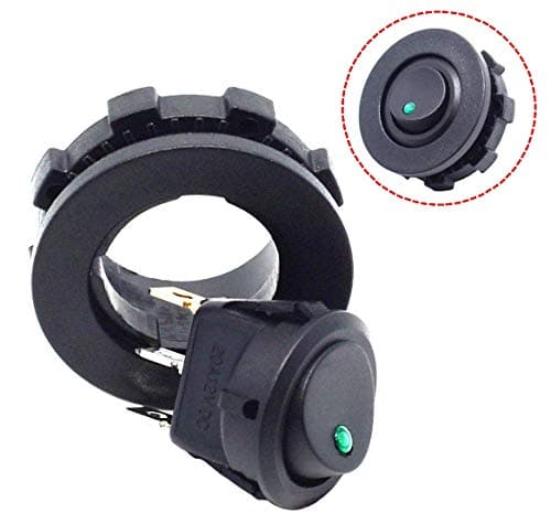 Car Truck Round Rocker Toggle Switch.SPST On-Off Control.12v on Off Switch.LED Switch with Switch Housing